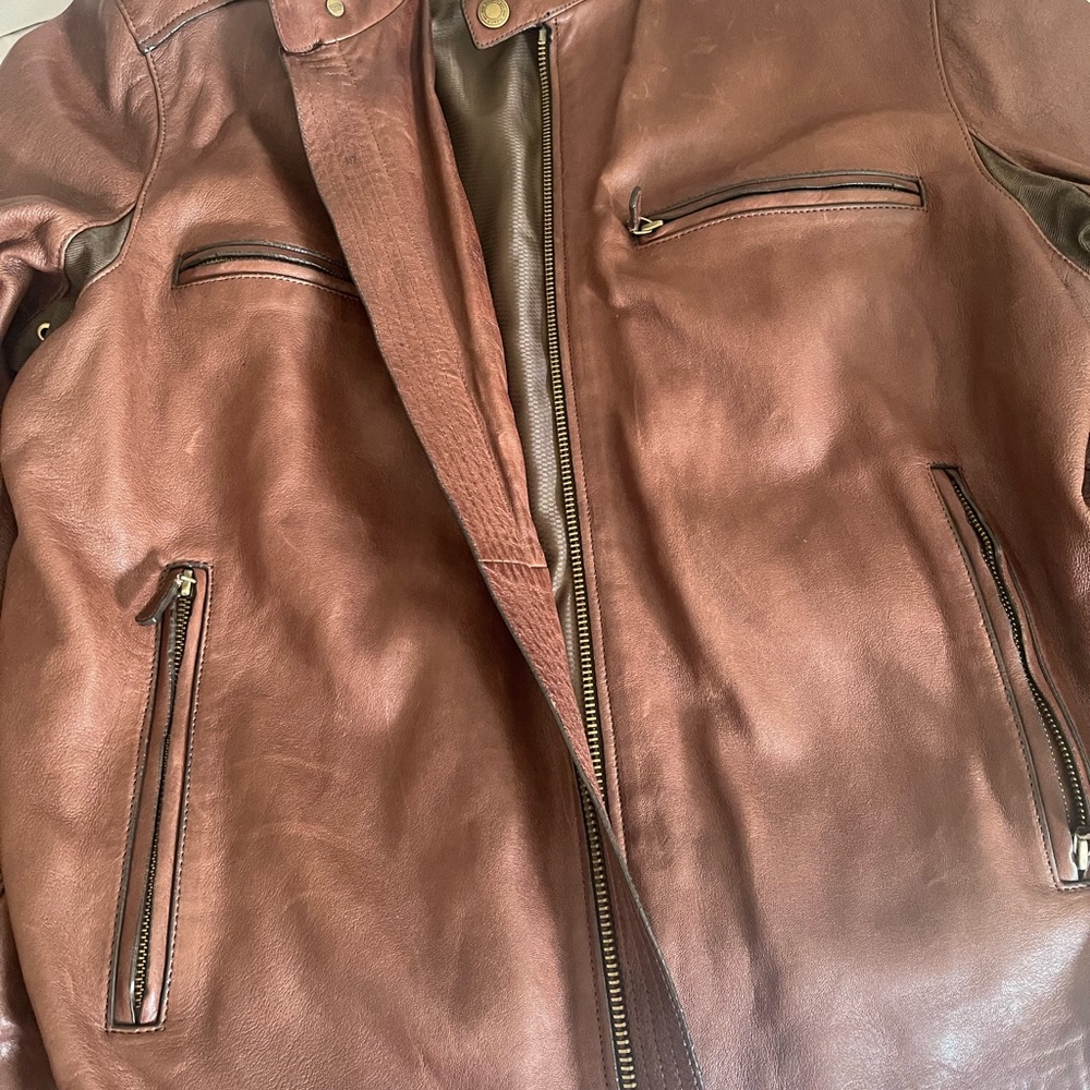 Coach Leather Racer Jacket - Picture 4 of 6